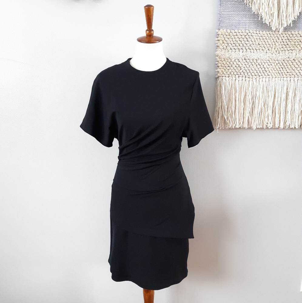 Helmut Lang | Asymmetrical Layered Dress - Black